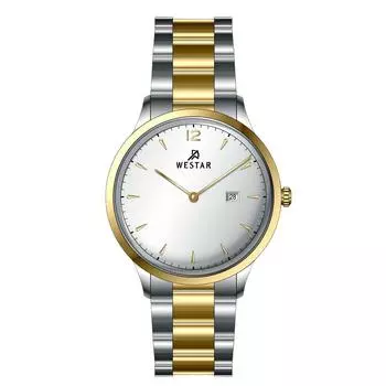 Westar Profile Кварцевые мужские часы из нержавеющей стали с серебряным циферблатом 50218CBN107