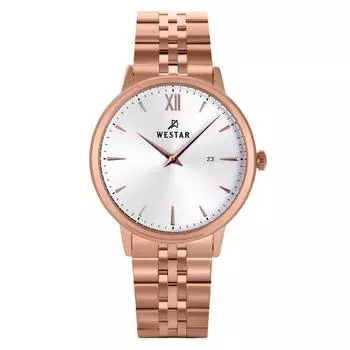Westar Profile Кварцевые мужские часы из нержавеющей стали с белым циферблатом 50215PPN601 белый