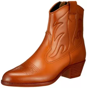 Western Boots Made in Japan Genuine Leather Western Boots Short Boots Side Zip Easy to Wear SD540 Camel cm 3E [Texas] 25.0 верблюд