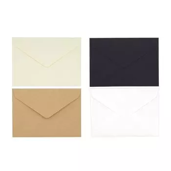 Western style 2 винтажных ромбовидных вставки черного цвета с поздравительным сообщением магазин Western style 2 конверта оттенка цвета, стиль, простые, [50 листов], конверты,