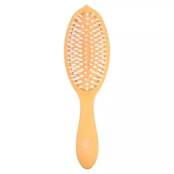 Wet Brush, Go Green Treatment & Shine Brush с кокосовым маслом, цвет оранжевый, 1 кисть