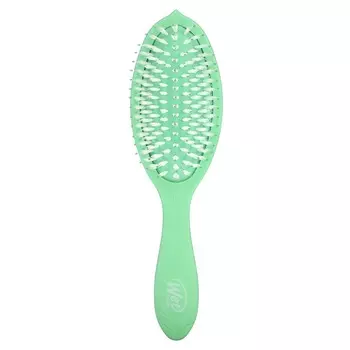 Wet Brush, Go Treatment & Shine Brush с маслом зеленого чая, зеленая, 1 кисть