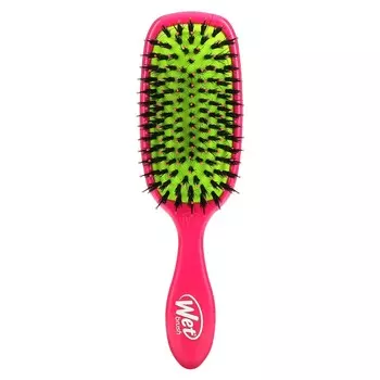 Wet Brush, кисть для придания блеска, уход, розовая, 1 кисть