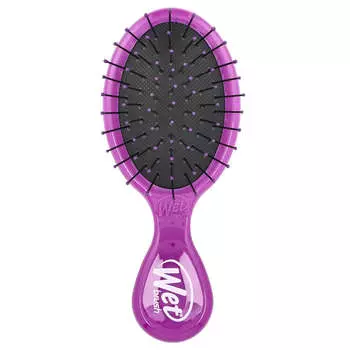 Wet Brush, мини-щетка для распутывания волос, фиолетовая, 1 упаковка