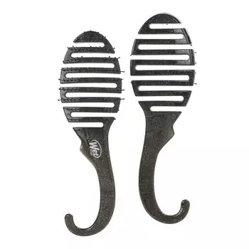 Wet Brush WetBrush Shower Detangler блестящая черная щетка для волос 1 шт.
