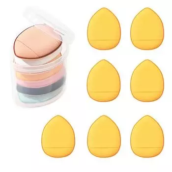 Wet Dual-use Makeup Puff Cosmetic Puff 7pcs Mini Finger Puff Thumb Air Cushion Puff Makeup Sponge