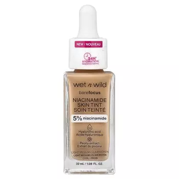 Wet n Wild, Barefocus, Niacinamide Skin Tint, Light Medium, 32ml (1.08fl oz)
