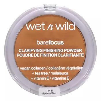 wet n wild, Barefocus, осветляющая финишная пудра, средний/загорелый, 7,8 г (0,27 унции)