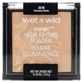 wet n wild, Пудра-хайлайтер MegaGlo, Драгоценные лепестки, 0,19 унции (5,4 г)