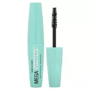wet n wild, Водостойкая тушь для ресниц Mega Protein, C154A Berry Black, 0,21 жидких унций (6 мл)