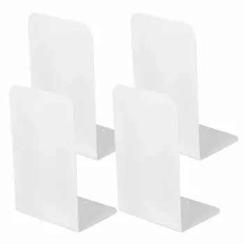WEWINK PLUS Подставка для книг Металлическая белая настольная система хранения, которая опускается на 2 комплекта подставка для книг под газеты, файлы, CD, словари, журналы, документы