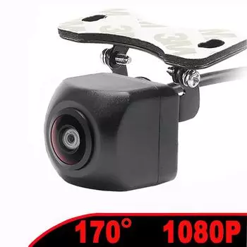 WF170° AHD 1080P Автомобильная камера заднего вида Автомобильный обратный черный объектив «рыбий глаз» ночного видения Водонепроницаемая универсальная парковочная резервная камера A-680x480-120deg