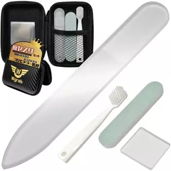 Wgrab Glass File от Pro Набор из 5 предметов Gunpla Пластиковая модель Gate Processing Хранилище Чехол Включен Напильник [Под руководством моделиста]
