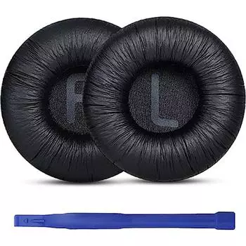 WH-CH510 Сменные амбушюры для наушников Sony WH CH510, губчатые амбушюры, мягкая искусственная сетка, морщинистый кожаный материал чёрный