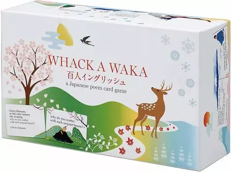Whack A WAKA Хякунин-Иссю Инглиш Карута (Японская карточная игра «Чтение» Карута)
