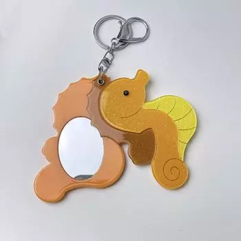 Whale Acrylic Keychain Keyring Animals Bag Pendant Lovely Mirror Pendant Backpack Decor Style 5