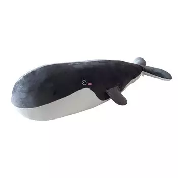 Whale Plush Body Pillow, Extra Large (Approx. 100cm Long), Soft, Side-Sleeping, Washable, Perfect for Girls, Gift, Toy, Room Decor, or Store