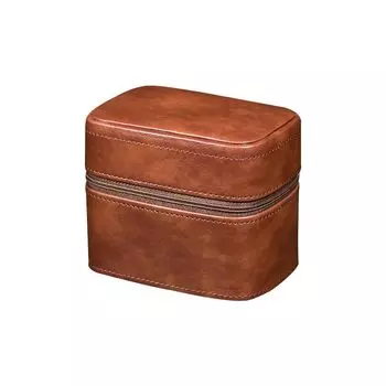 Whatna Genuine Leather Watch Case, 2 Pieces, Watch Storage Box, For Intalia, Square Shape, Luxury Thick Leather, Waterproof, Shockproof, Mini Jewelry