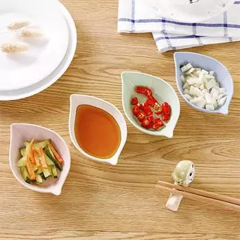 Листья пшеничной соломы Креативные нестандартные маленькие блюда Блюда со специями для кухни Гарниры Закуски синий