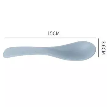 Wheat Straw Small Spoon Spoon Spoon Plastic Soup Tableware Nordic Style Children s Dessert Gift Furniture Essential