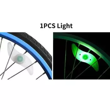 Wheel Bicycle Spoke Lights Colour Changing Led Bike Multicolour Wheels Lamp Green