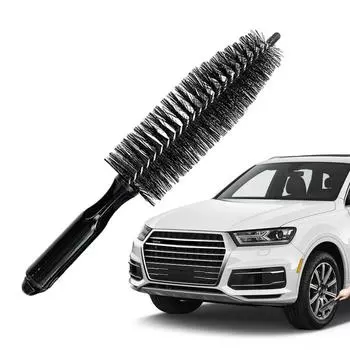 Колесная щетка для мытья шин с мягкой щетиной и длинной ручкой, инструмент для мойки деталей автомобиля, инструменты для чистки автомобиля, мотоцикла