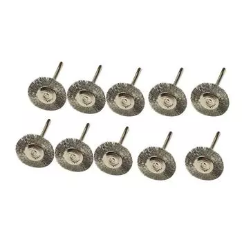 Wheel Brushes Polish Rust Set # Tools 10pcs Wire Accessories For 22mm Useful