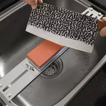 Whetstone Knife Stainless Steel Sink Sharpening Stone Holder Adjustable Length Whetstone Non-slip Base Kitchen Accessories knife