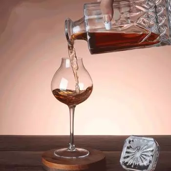 Whiskey Glass Onion Bulb Brandy Snifters Wine Tasting Neat Cup barware Long Stem Wine Glasses