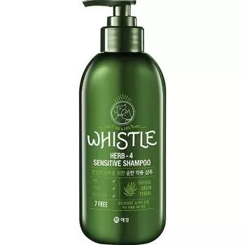 Whistle Herb4 Medicated Pet Shampoo, 500мл, 1 шт, Корейский шампунь для домашних животных