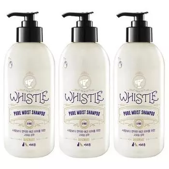 Whistle Pure Moist Dog Shampoo, 500мл, 3 шт., Корейский шампунь для домашних животных