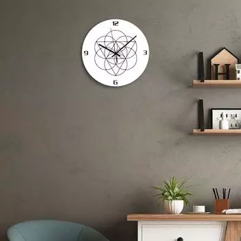 White Acrylic Digital Wall Clock Modern Design 12 Silent Circular Quartz 3D Decorative Wall Clocks for Living Room Home Decor