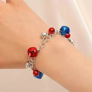 White Bells Female Earrings Korean Style Earrings National Flag Earrings Butterfly Earrings I