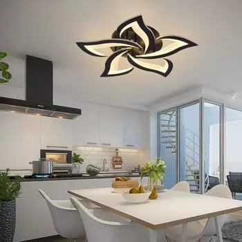 White Black Modern LED Pendant Lighting Living Room Study Lighting Interior Lighting Living Room Foyer Lighting LightingFixtures чёрный