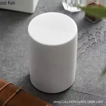 White Ceramic Dinner Plate High Foot Dessert Plate Display Stands Cake Pan Dim Sum Dish Sushi Plates Fruit Dish Sashimi Plates