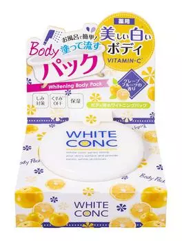 WHITE CONC Отбеливающая маска для тела CII для всего тела Отбеливающая с ароматом грейпфрута Увлажняющая косметика Натуральная 70 г(Inbath Квази-наркотик)