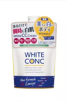 WHITE CONC Отбеливающий CC CII крем для всего тела для грейпфрута натуральный 200 г(CC тело, лицо, отбеливание, аромат, увлажнение, тонус, продукт, квазилекарство