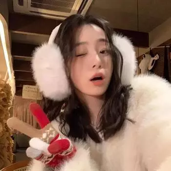 Белые милые плюшевые наушники, подходящие для зимних женских путешествий на открытом воздухе, сохраняющие тепло, модные, обеспечивающие защиту от холода