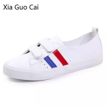 White Fashion 2019 Women Casual Flats Shallow Pu Leather Spring Female Casual Shoes Lightweight Loafers for Girls 5 синий