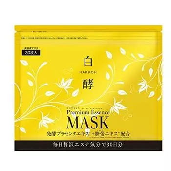 White fermented placenta mask 1 piece Sheet mask pack Placenta mask Sheet mask pack Face pack Face mask in Serum mask (30 pieces) [Made Japan]