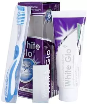 White Glo Professional 2 в 1 Набор для ухода за зубами 2 в 1 TU прозрачный