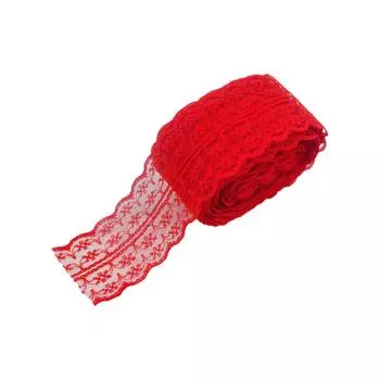 White Lace Ribbon With Guipur Lace Decoration - Fabric For Comfortable DIY White Crochet Lace Ribbon