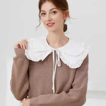 Белый воротник с лацканами, женская блузка, воротник-кукла, съемная рубашка, воротник-стойка, лацкан, аксессуары для одежды