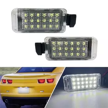 White LED License Plate Light Tag Lamp Pair For Chevrolet Camaro 2010-2013