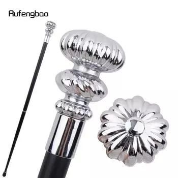 Белая роскошная ручка в виде цветка, модная трость для косплея, декоративная трость для вечеринки, элегантная насадка-посох, трость 93 см