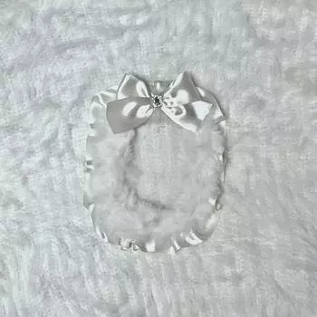 White Maid Ribbon Lace Top Ku Heart Toploader Photo Card Holder