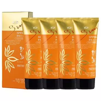 Белый солнцезащитный крем Oksaeng Ryeo Hee-ae 60 мл SPF50+PA+++, 4 шт, 60 мл