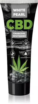 White Pearl Cbd Charcoal Whitening Dentifrice Blanchissant Au Charbon Actif Avec Cbd TU прозрачный