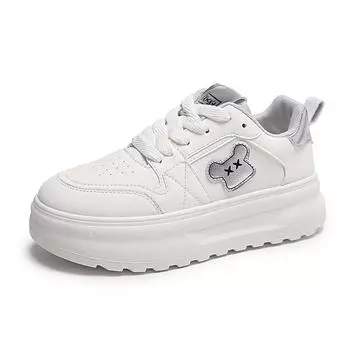White Platform Sneakers for Women Fashion Casual Solid Color New Designer Luxury Shoes Woman Sports Zapatos De Mujer 35