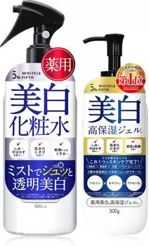 White Rufifs Whitening Lotion 500 мл, отбеливающий гель 300 г для всего тела для чувствительной и сухой кожи [квази-лекарство] и все в одном (Большая емкость) [Может